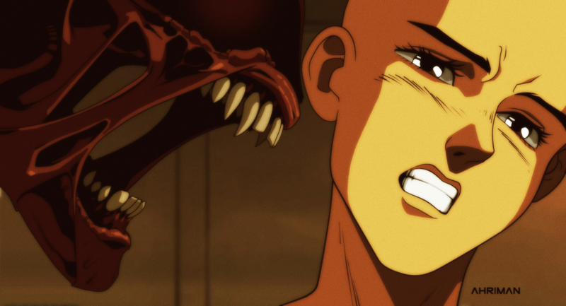 Illustration for article titled What Aliens, Blade Runner, Jurassic Park & Terminator Would Look Like As Anime
